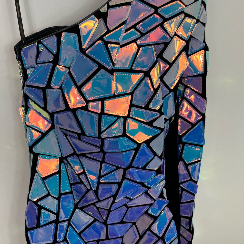 NWT BRONX AND BANCO Solar Embellished Dress Multicolour Sz XS - Picture 11 of 13